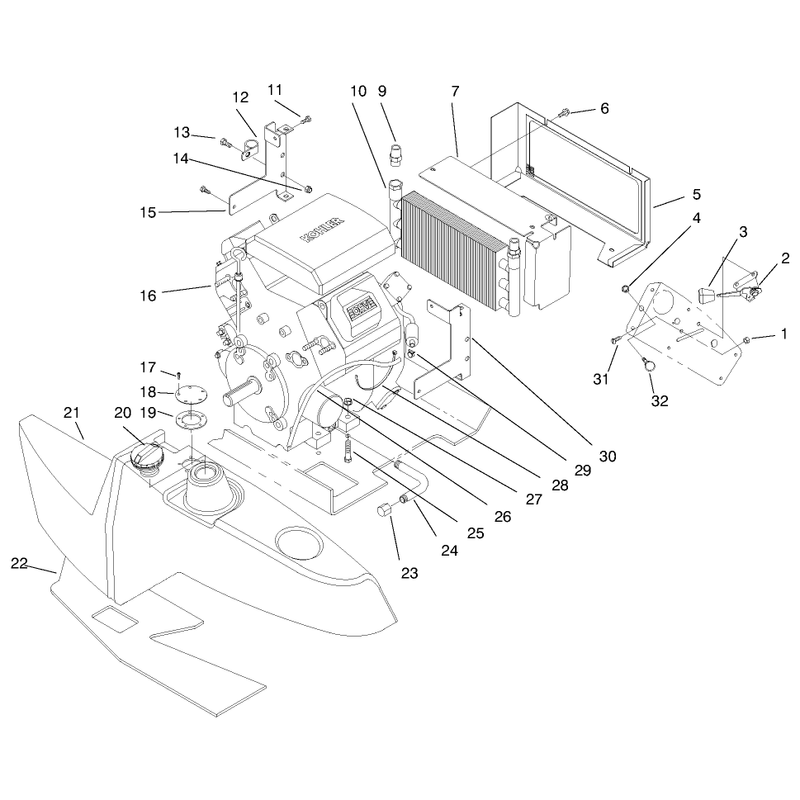 Engine and Fuel Tank
