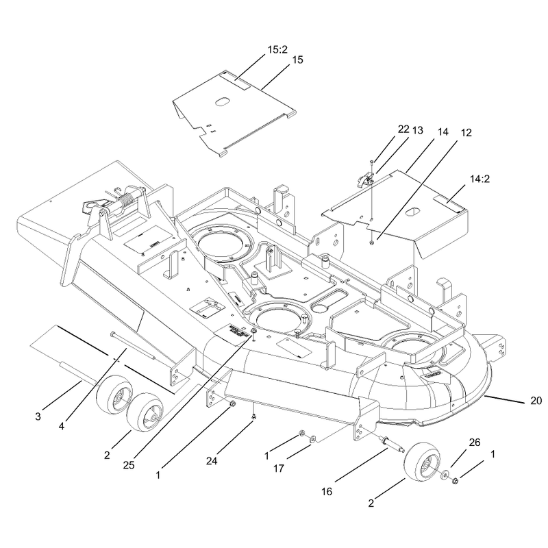 Deck and Wheel Gage Assembly