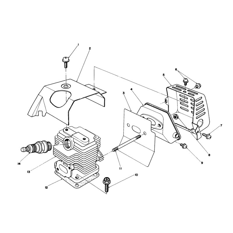 Cylinder & Muffler Assembly