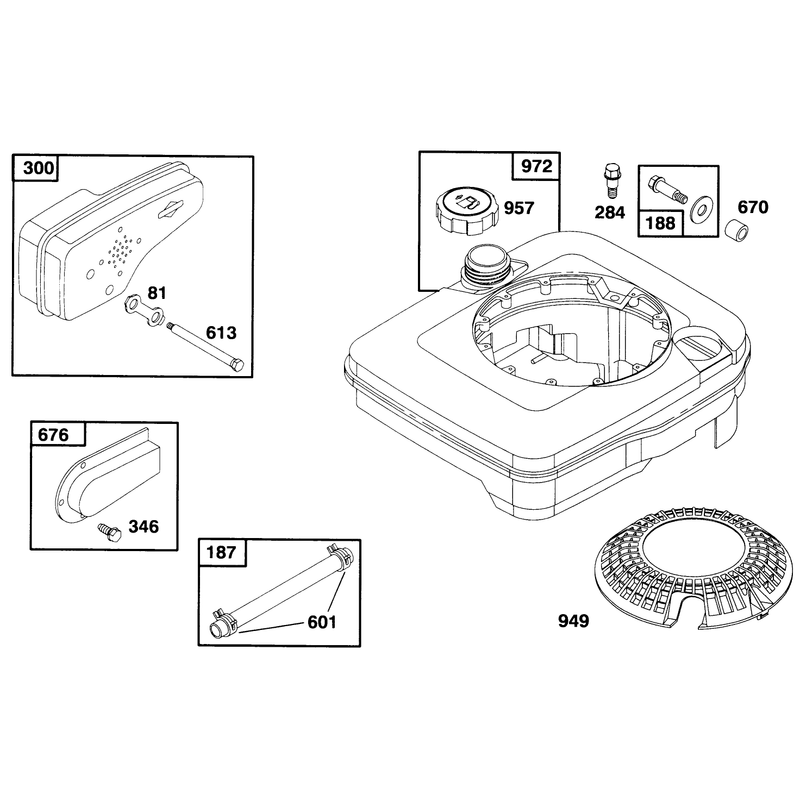 Engine Briggs and Stratton Model 127702-0131-01