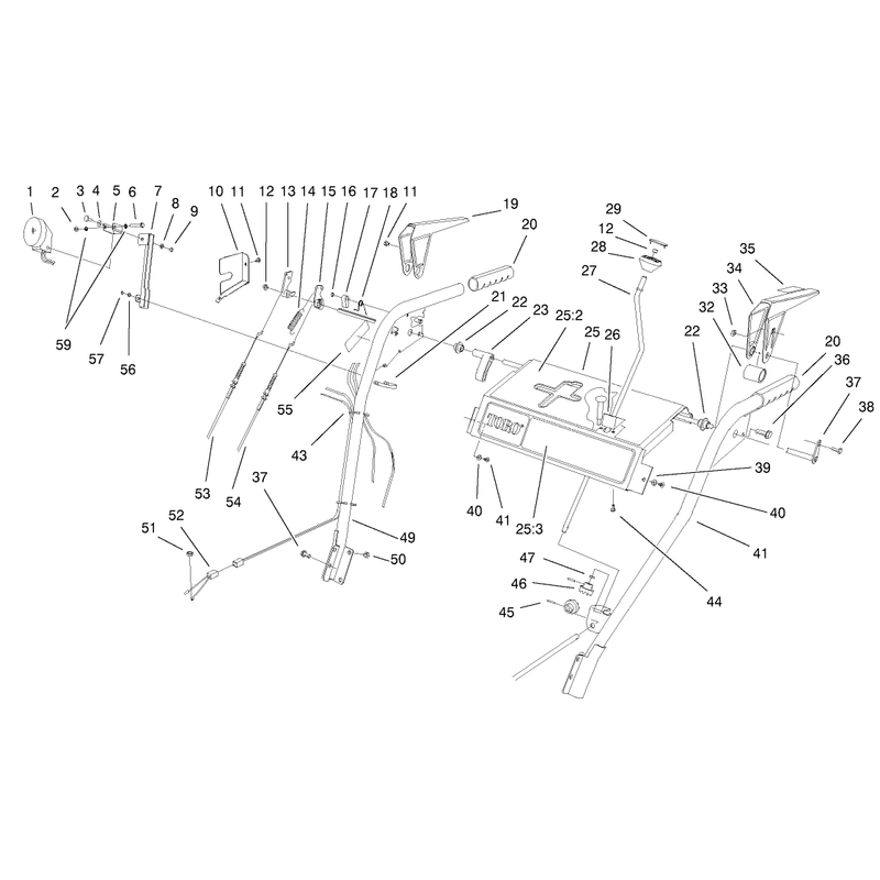 HANDLE AND CONTROL ASSEMBLY