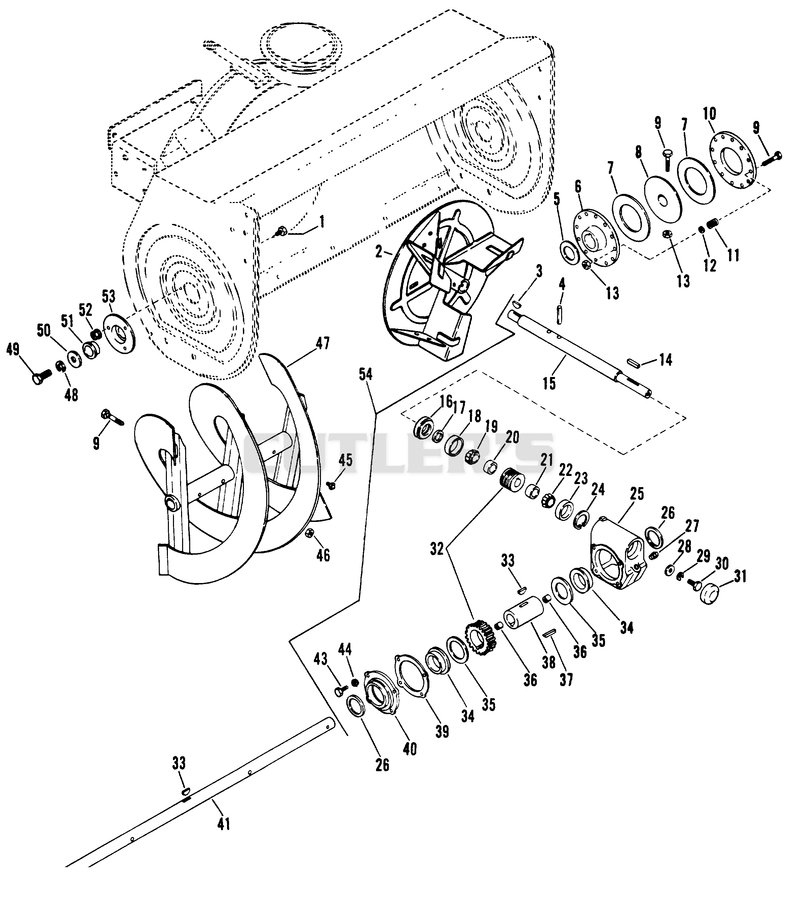 AUGER/IMPELLER AND GEAR CASE