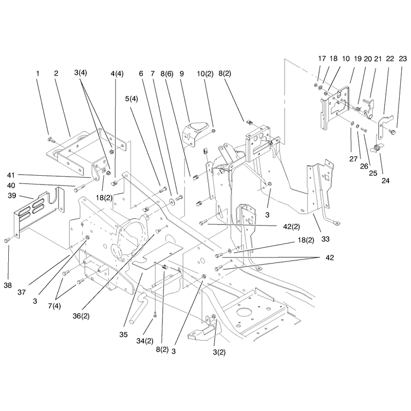 Steering Tower and Fuel Tank Assembly