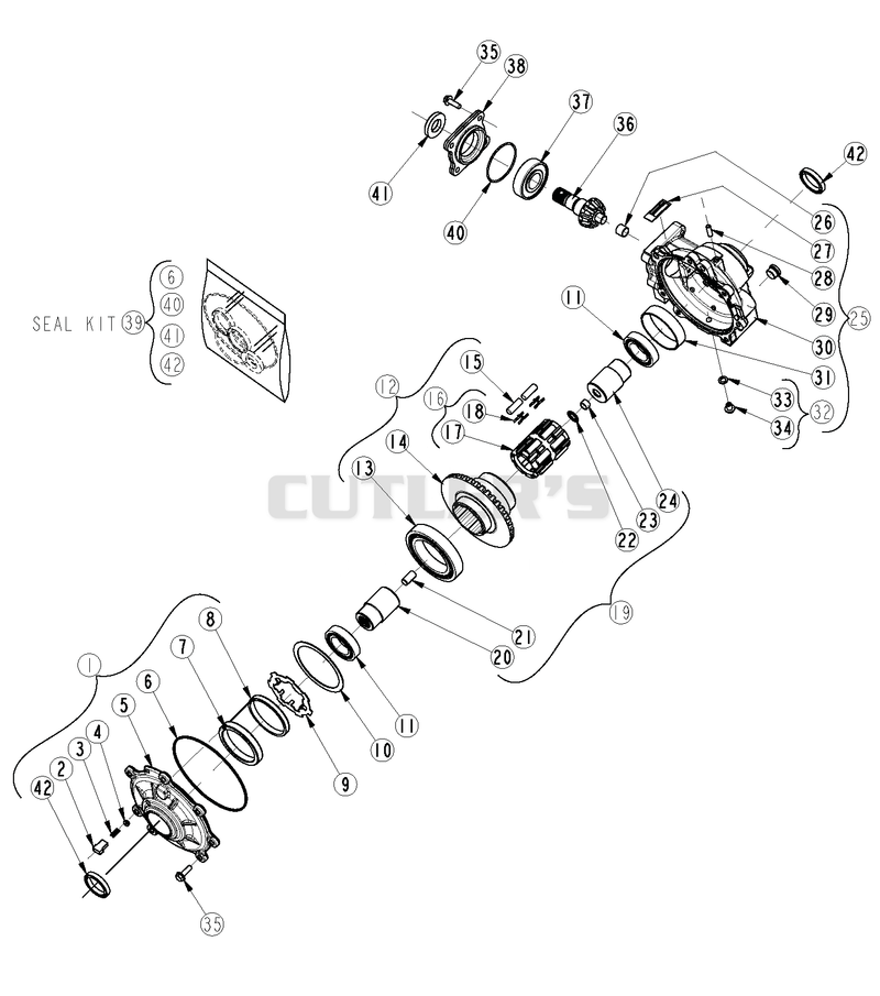 Front Differential Components
