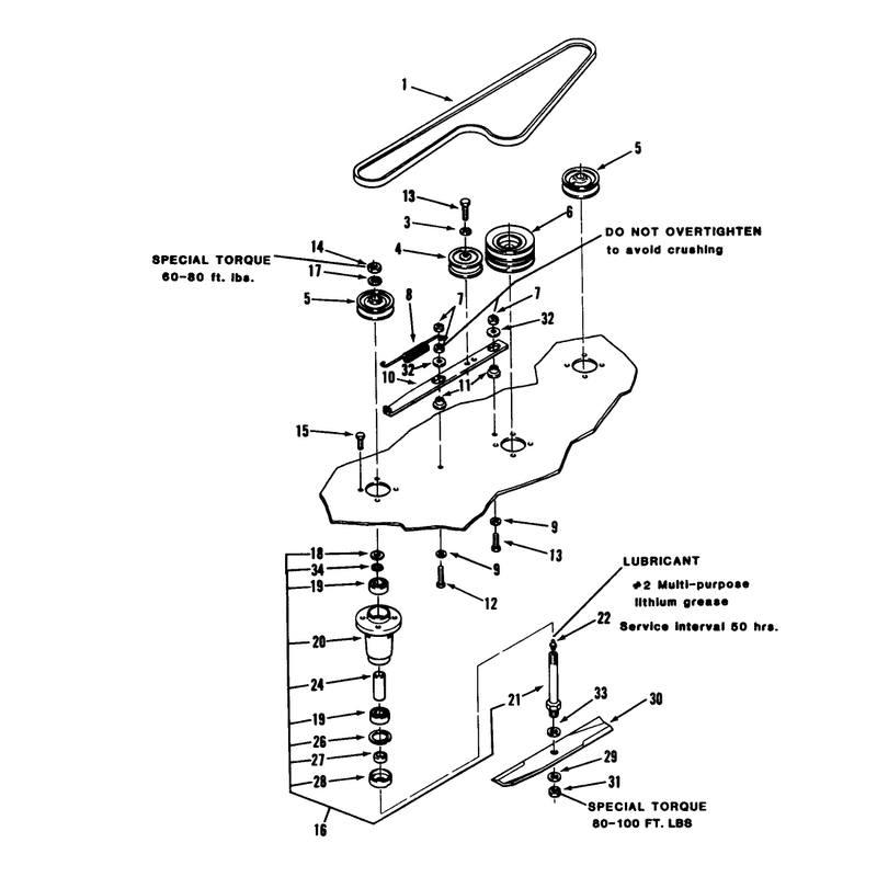 Spindle and Blade Assembly