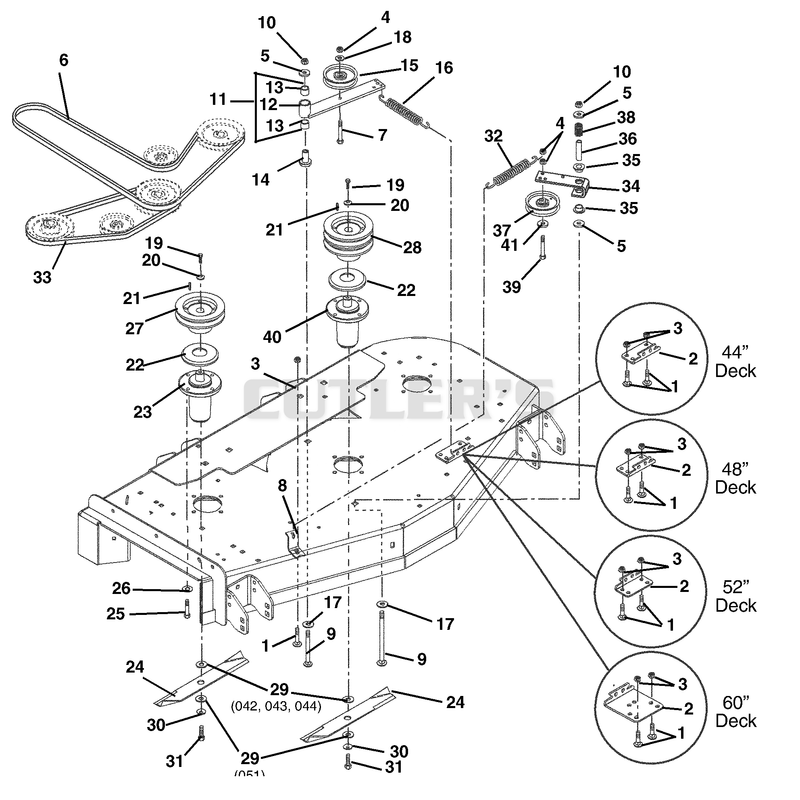 Belts, Spindles, Idlers And Blades