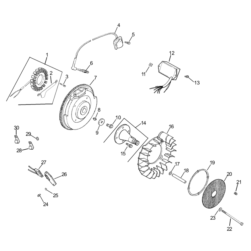 Group 5 IgnitionElectrical Assembly Kohler CH740-0007