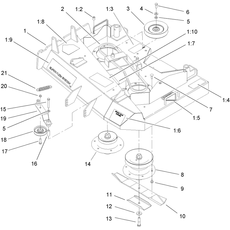 Spindle Pulley and Belt Assembly