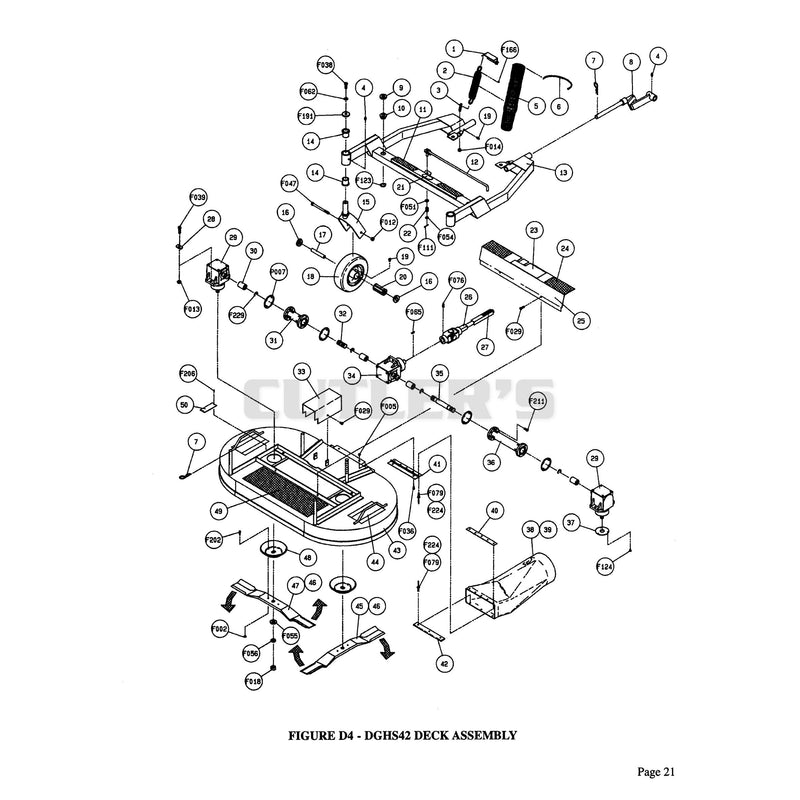 DGHS42 Deck Assembly