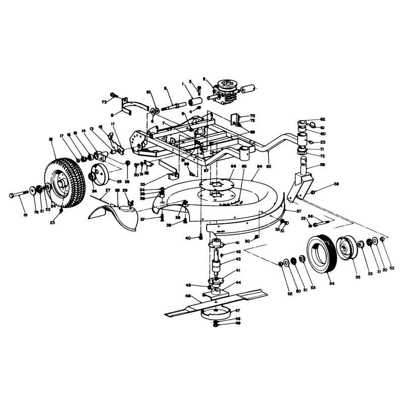 Frame and Cutter Housing Assembly