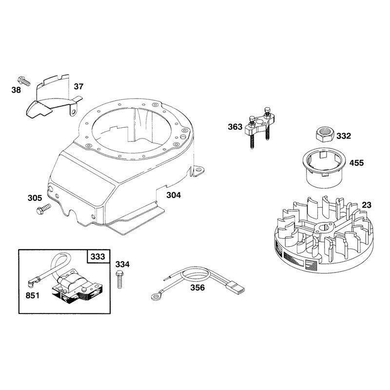 Engine Briggs and Stratton Model 127802-0640-01