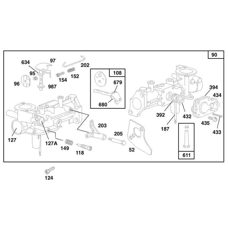 Engine Briggs and Stratton Model 135202-0263-01