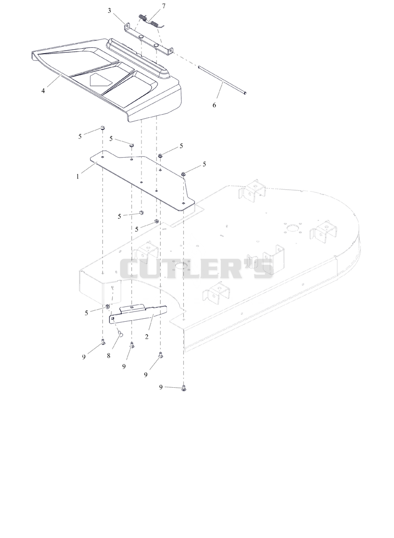 Discharge Chute and Baffle - 42"