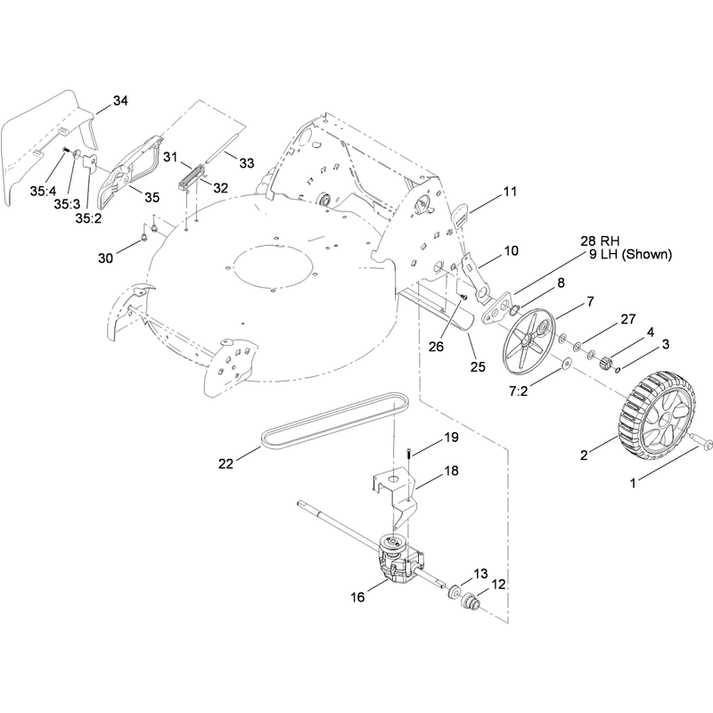Rear Axle and Transmission Assembly