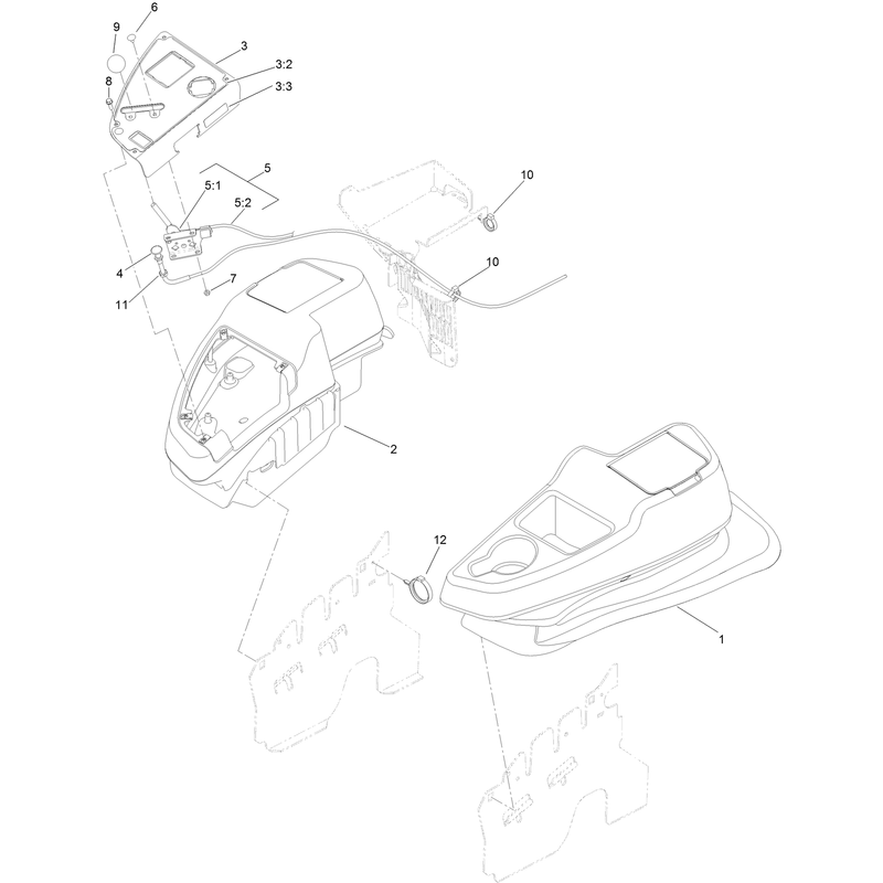 Fender, Console and Control Assembly