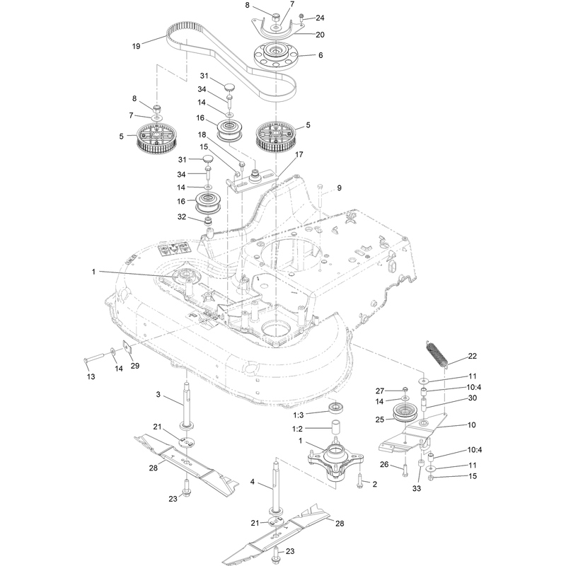 Spindle and Blade Assembly
