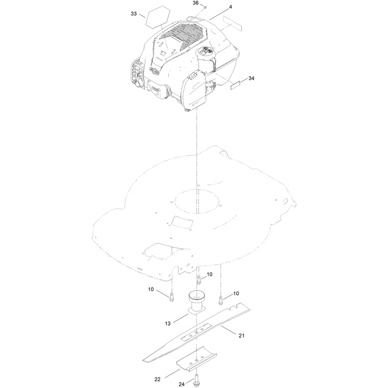 Engine and Blade Assembly