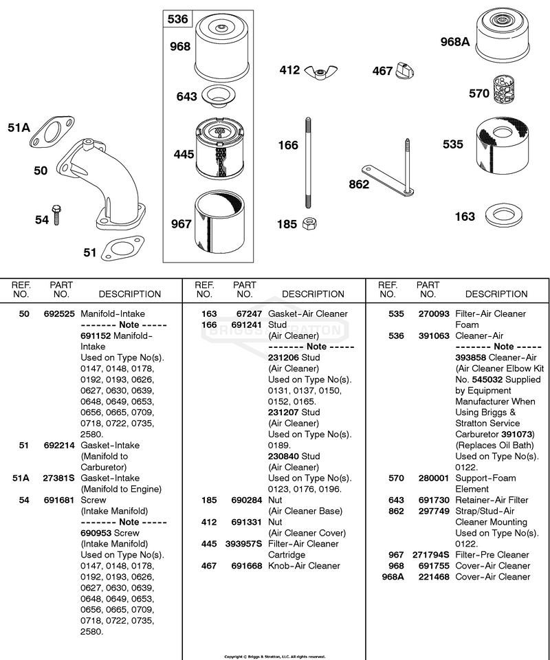 Intake Manifold, Air Cleaner