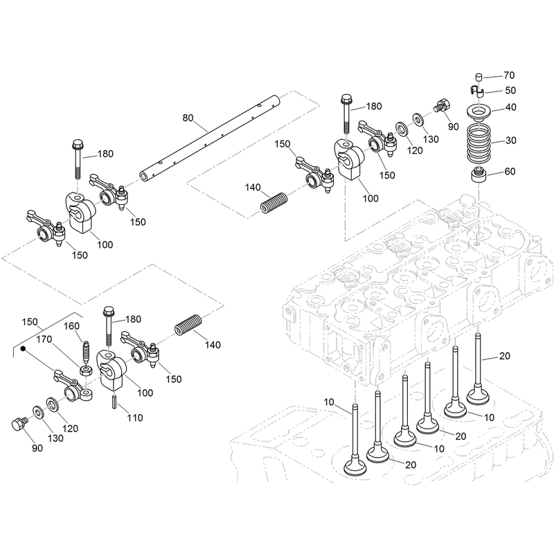 Valve and Rocker Arm Assembly