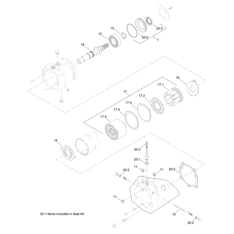 Hydraulic Motor Assembly No AU8HM50016