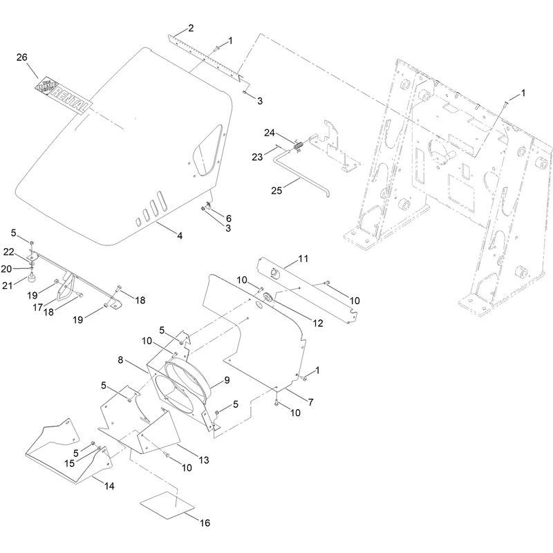 Hood and Fan Assembly