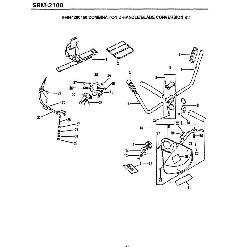 Combination U-Handle/Blade Conversion Kit