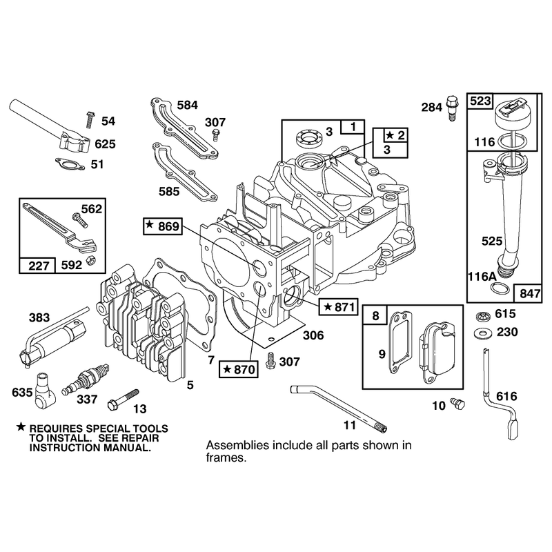Engine Briggs and Stratton Model 12H802-1766-E1