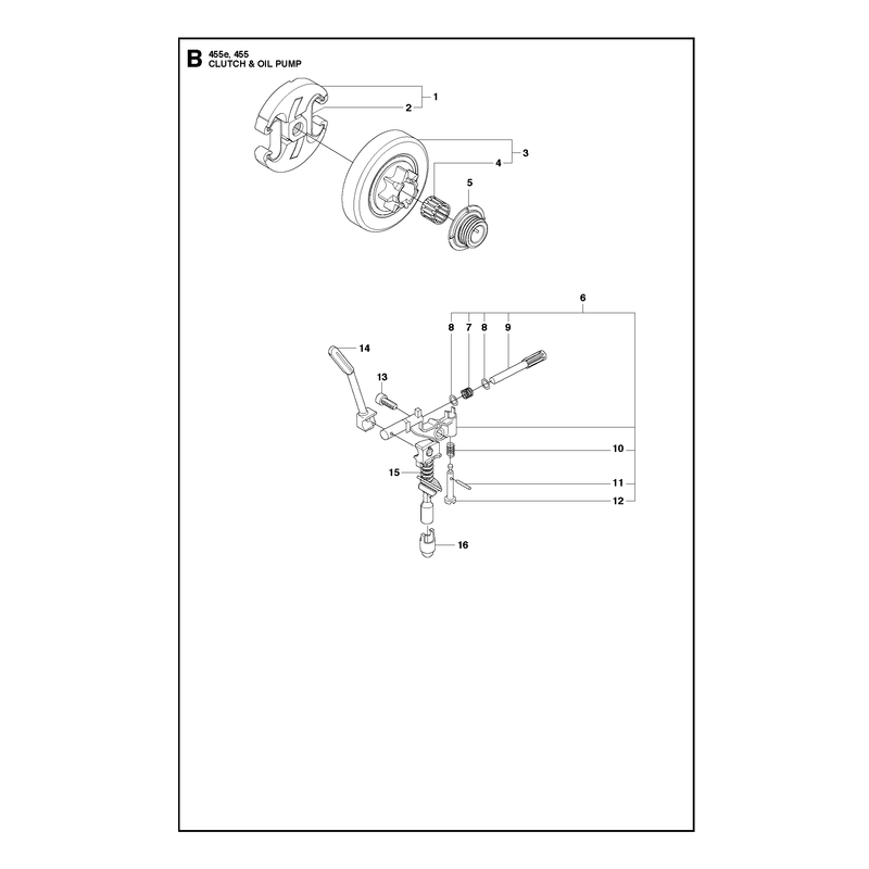CLUTCH AND OIL PUMP