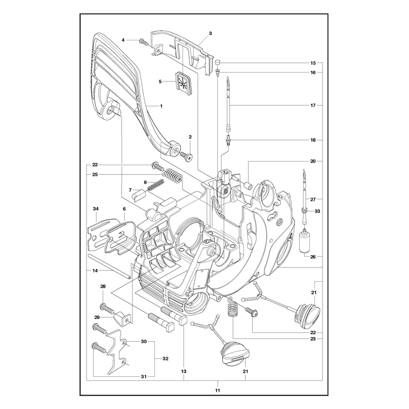 FUEL TANK AND HANDLE
