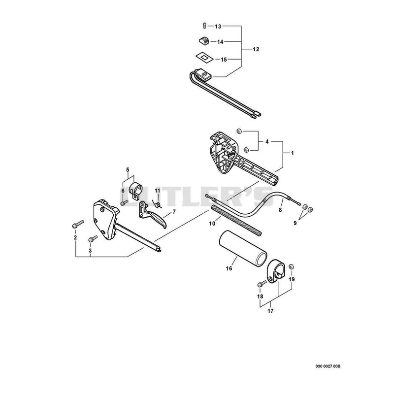 Control Handle,Throttle Cable, Ignition Switch