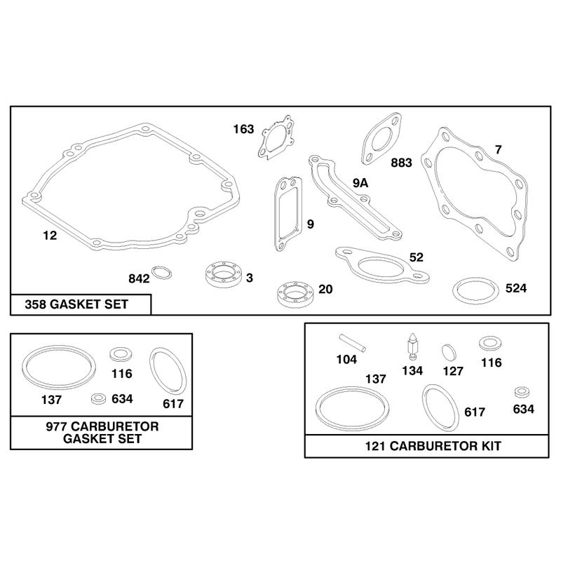 Engine Briggs and Stratton Model 12f802-0667-01