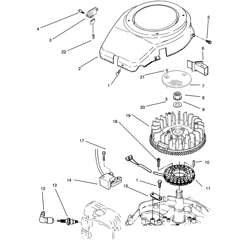 Blower Housing and Ignition Assembly