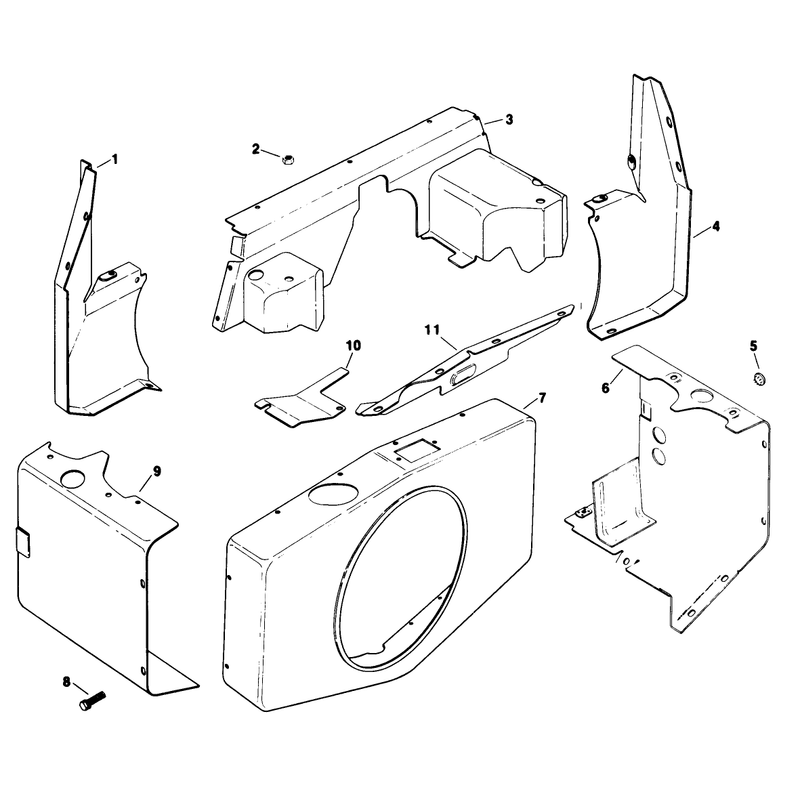 Baffles and Shroud Engine Model No Kt17qs Type No 24324