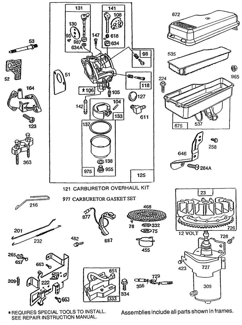 Briggs and Stratton Model No 191707 0121 01