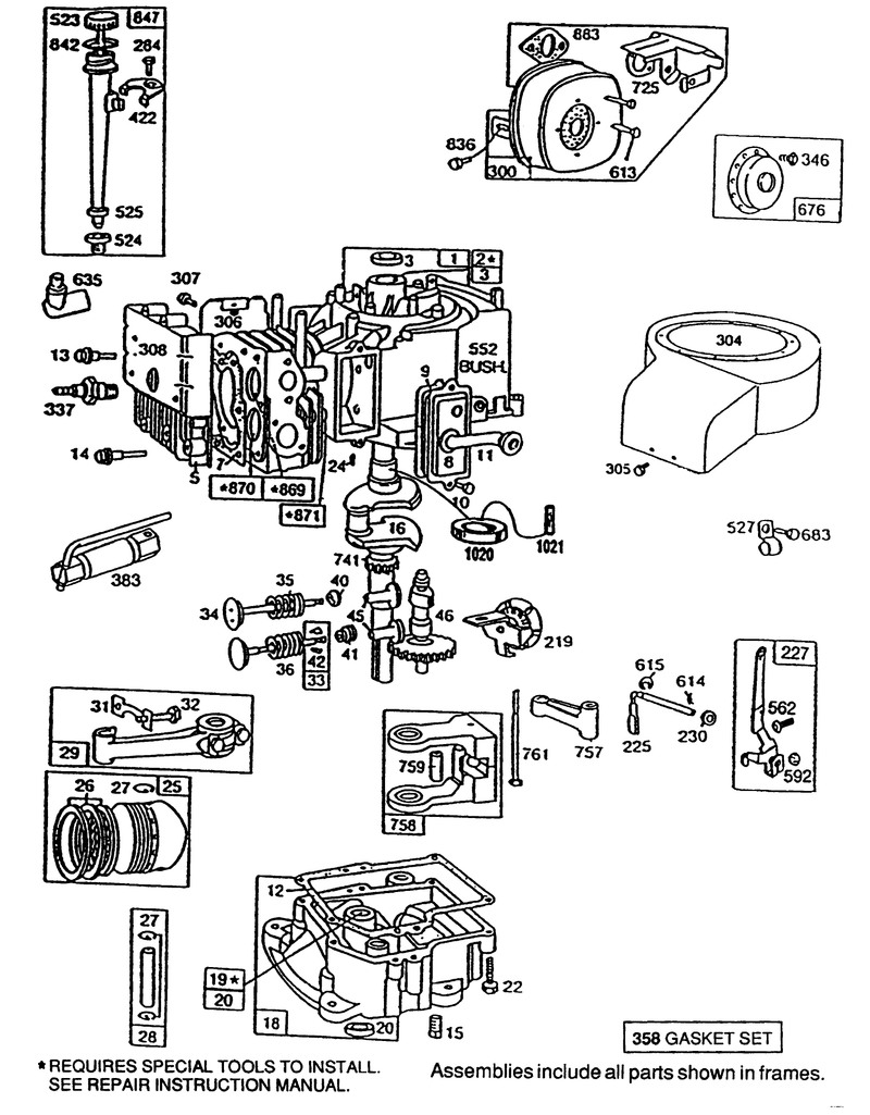 Briggs and Stratton Model No 195707 0121 01