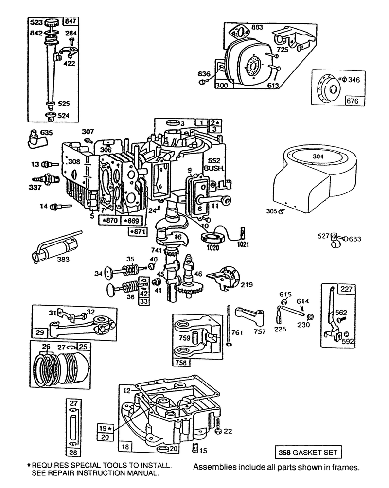 Briggs and Stratton Model No 195707 0121 01