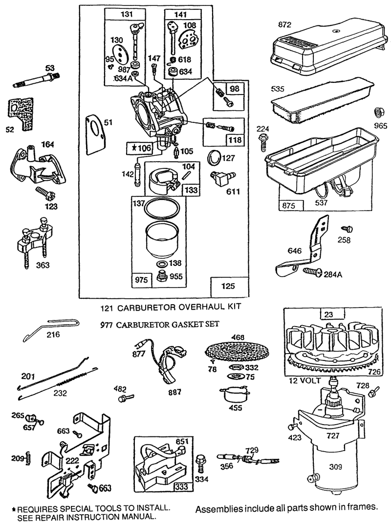 Briggs and Stratton No 19707 0121 01