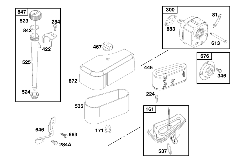 Engine Briggs and Stratton Model 195707 0421 E1