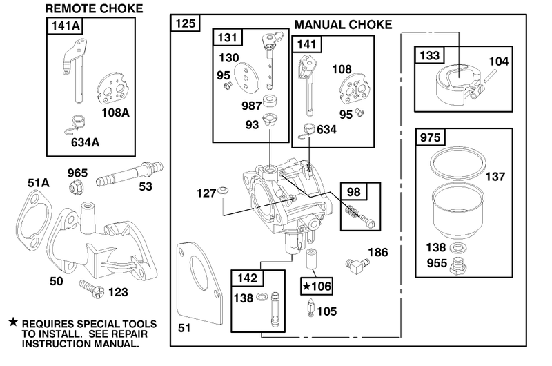 Engine Briggs and Stratton Model 195707 0421 E1