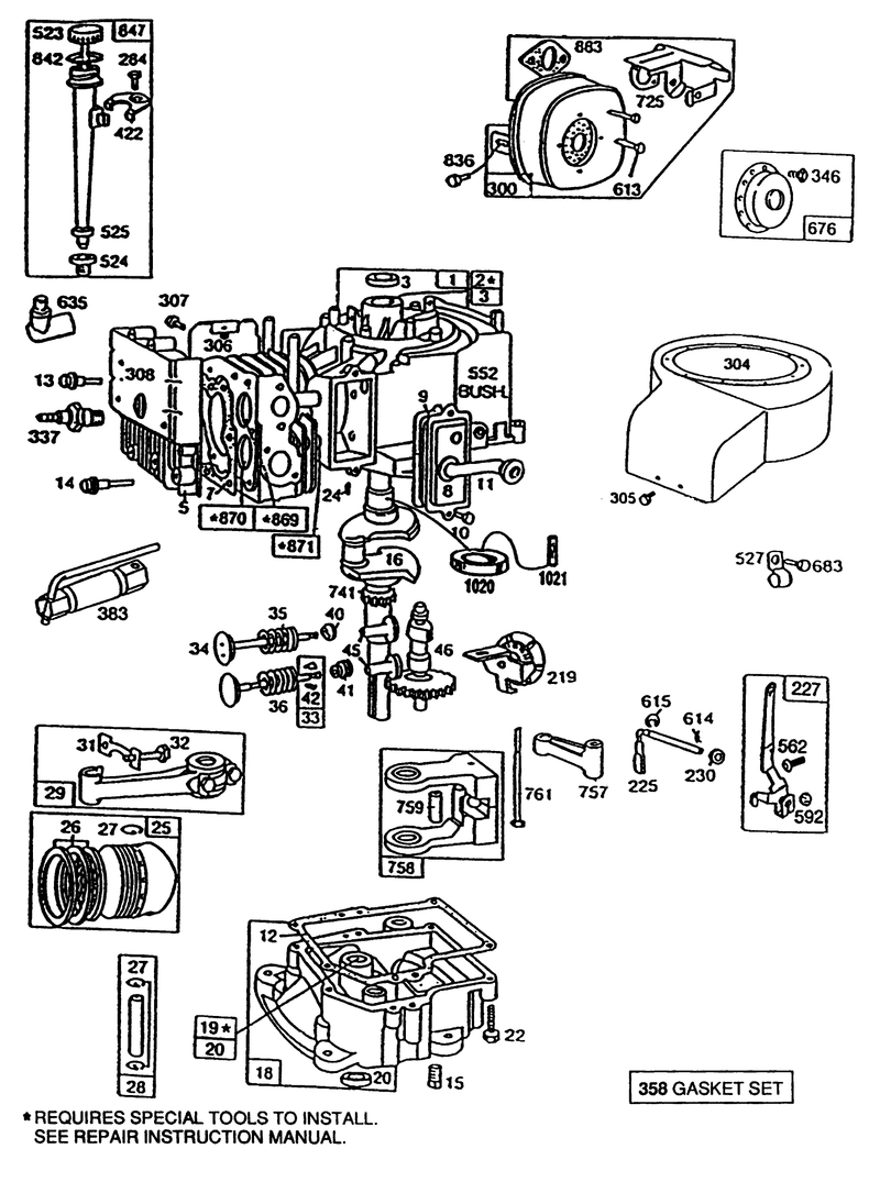 Briggs and Stratton Model No 191707 0121 01