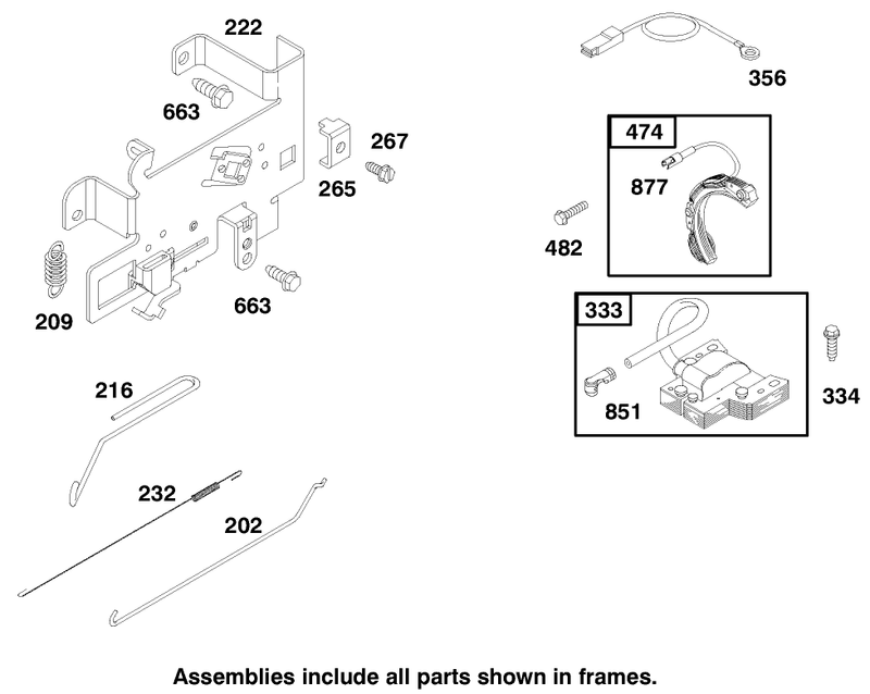 Engine Briggs and Stratton Model 195707 0421 E1
