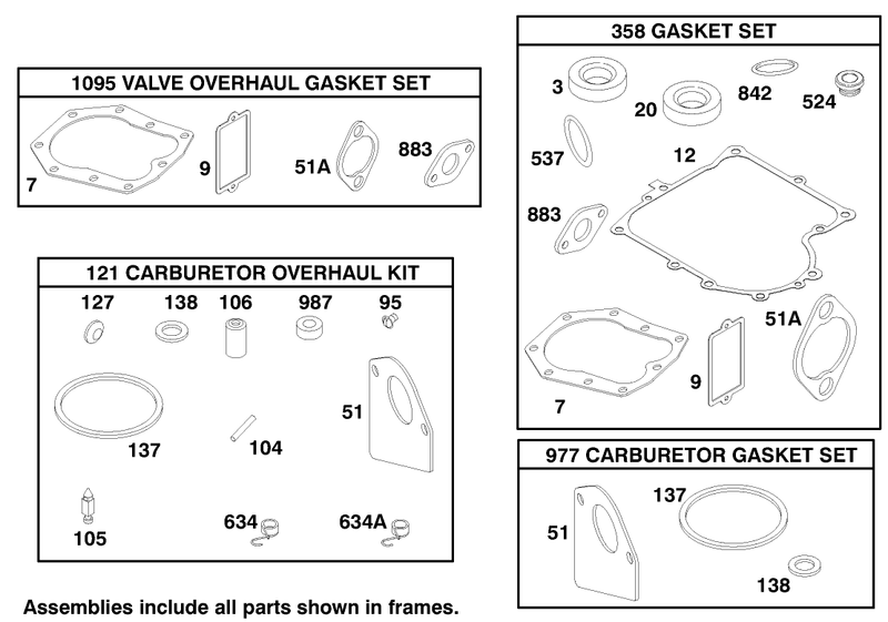 Engine Briggs and Stratton Model 195707 0421 E1