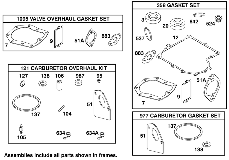Engine Briggs and Stratton Model 195707 0421 E1