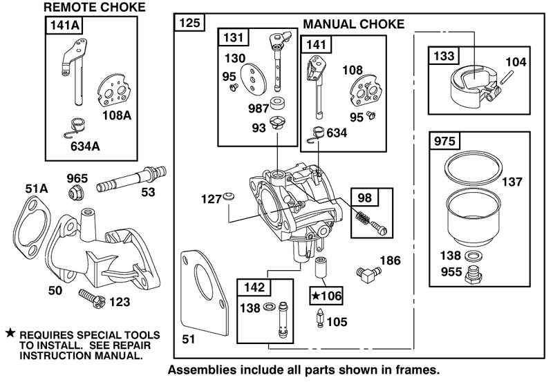 Engine Briggs and Stratton Model 195707 0421 E1