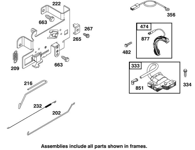 Engine Briggs and Stratton Model 195707 0421 E1