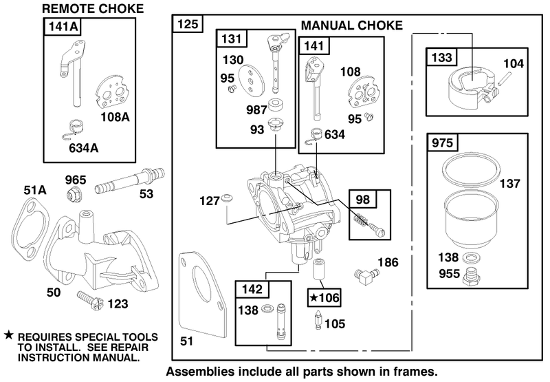 Engine Briggs and Stratton Model 195707 0421 E1
