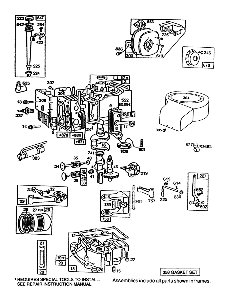 Briggs and Stratton Model No 195707 0121 01