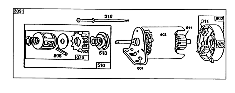 Starter Briggs and Stratton No 195707 0121 01