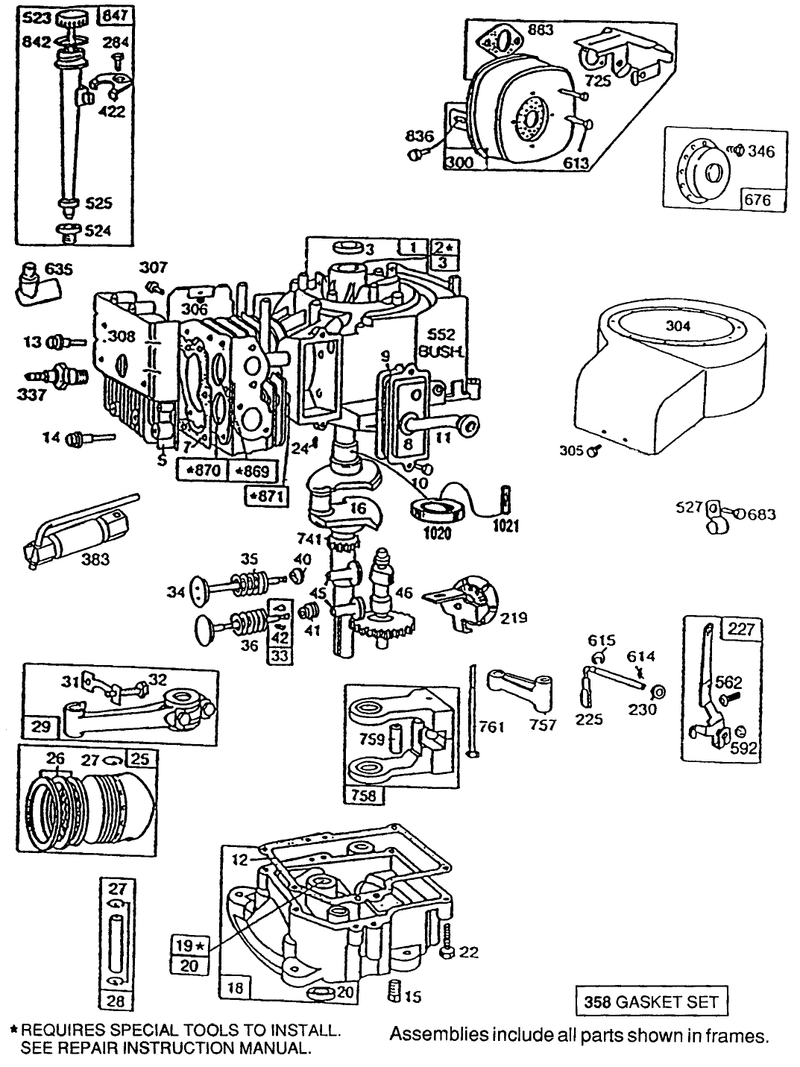 Briggs and Stratton Model No 195707 0121 01