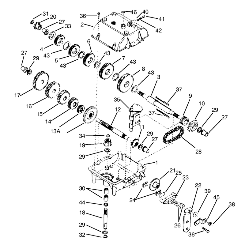 Transmission Peerless Model 700 025